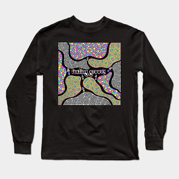 Mushroom painting Long Sleeve T-Shirt by Felling_groovy